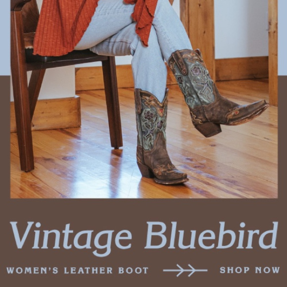 NWT!✨Dan Post Vintage Blue Bird Boots Women’s Size 10! - Picture 16 of 16